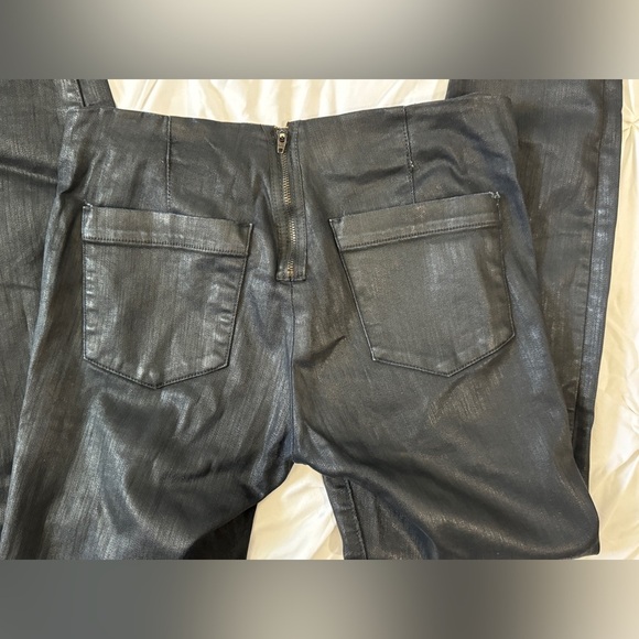 GAP 1969 Coated Always Skinny Skimmer Jeans, Back Zip, Sz 28 Inseam 29” - Picture 2 of 9